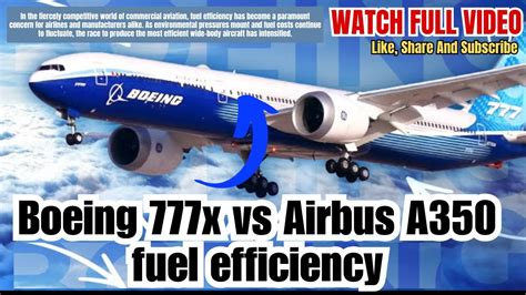 777x vs a350 fuel efficiency